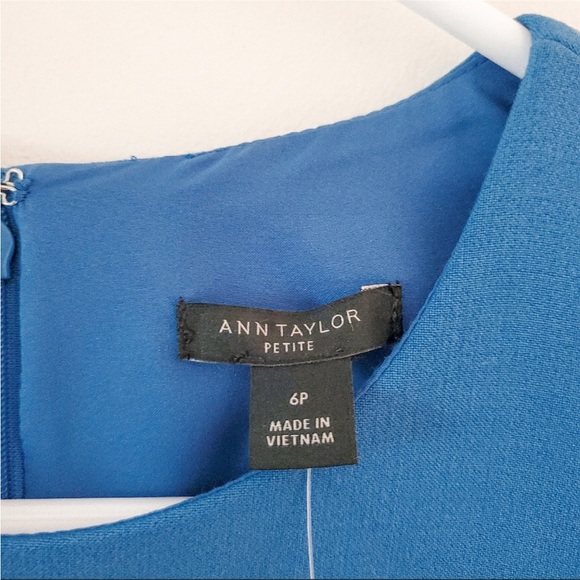 Ann Taylor Blue Doubleweave Sheath Dress NWT - Picture 5 of 6